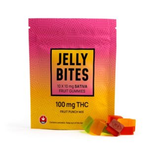 Buy Jelly Bites – Fruit Punch 100mg THC (Sativa) online Canada