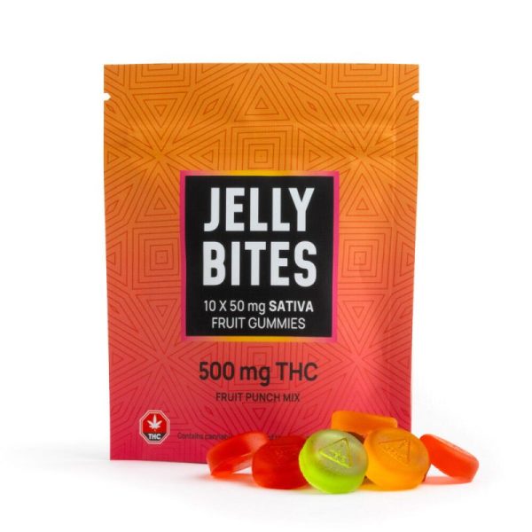 Buy Jelly Bites – Fruit Punch 500mg THC (Sativa) online Canada