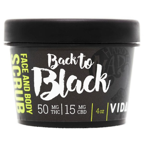 Buy Vida – Back To Black Face & Body Scrub 50mg THC/15mg CBD online Canada
