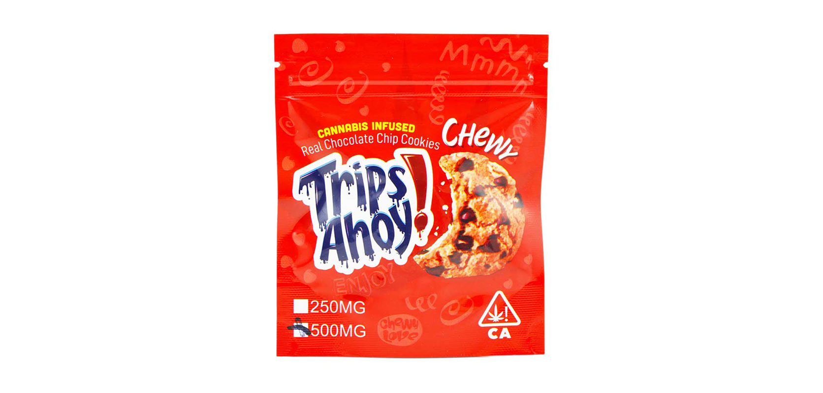 Trips Ahoy weed chocolate chip cookies. Cannabis infused weed candy THC edibles from low price bud dispensary for edibles online Canada. Buy weed online.