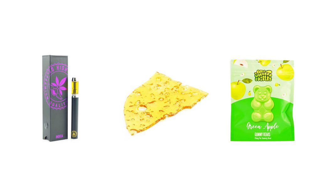 Shatter, weed vape, and other cannabis products from Low Price Bud online dispensary Canada.