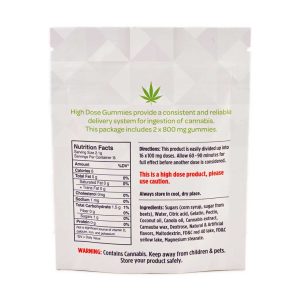 Buy High Dose Fruit Gummy – Sour Cherry 1600mg THC (Sativa) online Canada