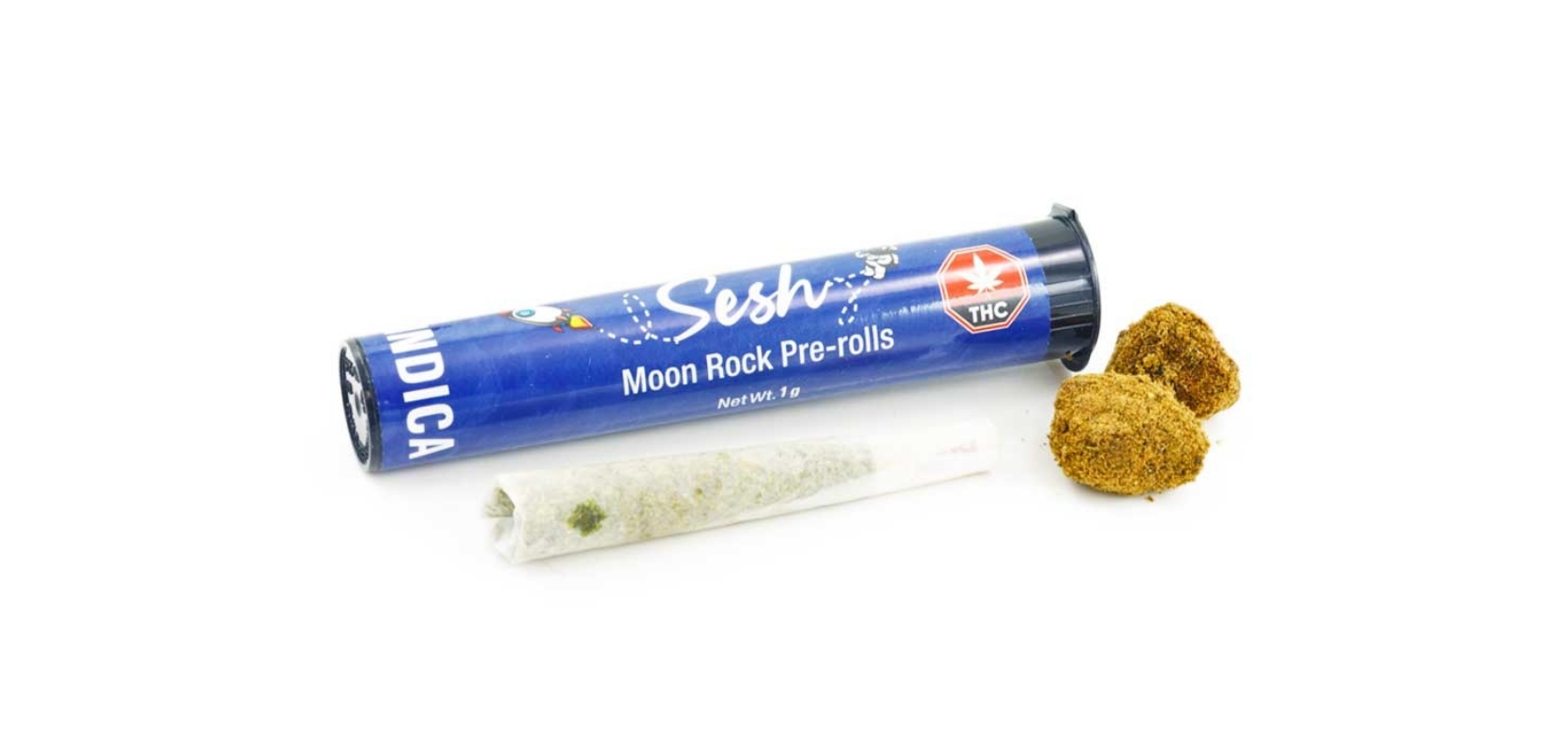 With a choice between Indica and Sativa Sesh Moon Rock Joints, you are at liberty to choose your state of bliss.