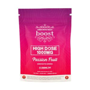 Buy Boost Edibles – High Dose Passion Fruit 1000mg THC online Canada