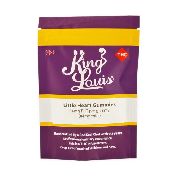 Buy King Louis Edibles – Little Heart Gummies 84mg THC online Canada