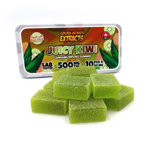 Buy Golden Monkey Extracts – Juicy Kiwi Gummy 500mg THC online Canada
