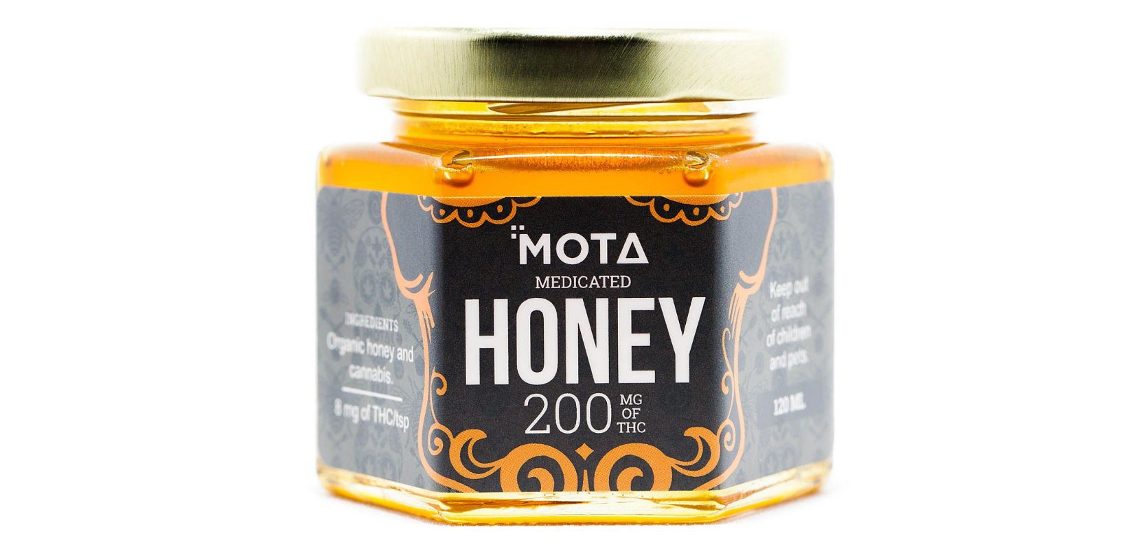 The MOTA - THC Honey contains 200 milligrams of THC for an unforgettable experience. The ingredients are simplistic: cannabis and organic honey- that's it. 