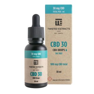 Buy Twisted Extracts CBD 30 Oil Tincture Drops 900mg (Orange Flavour) online Canada