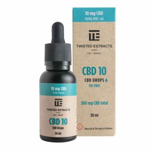 Buy Twisted Extracts CBD 10 Oil Tincture Drops 300mg (Orange Flavour) online Canada