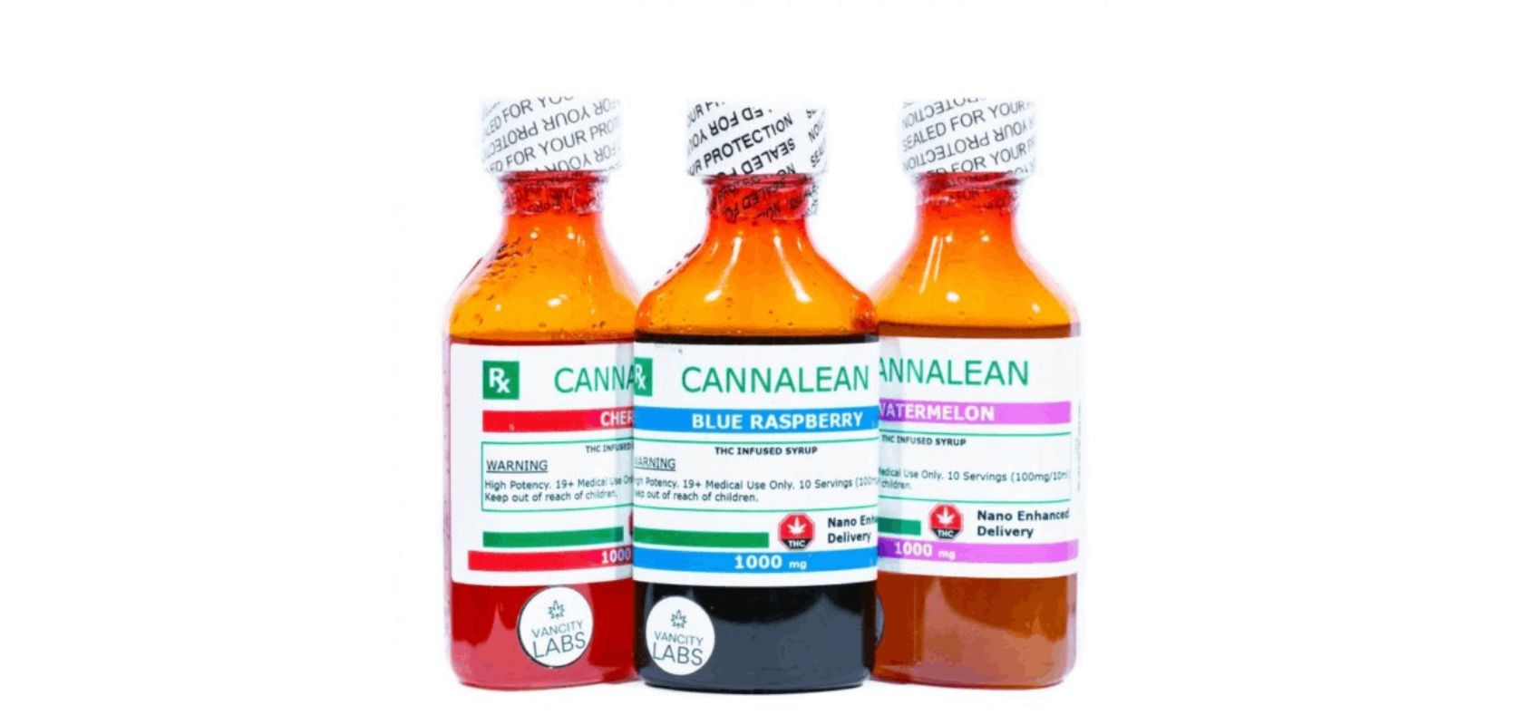 They come in four different flavours: watermelon, cherry, blue raspberry, and grape. When trying out our Vancity Labs canna lean, we suggest you have 10 servings of 100 mL each. 
