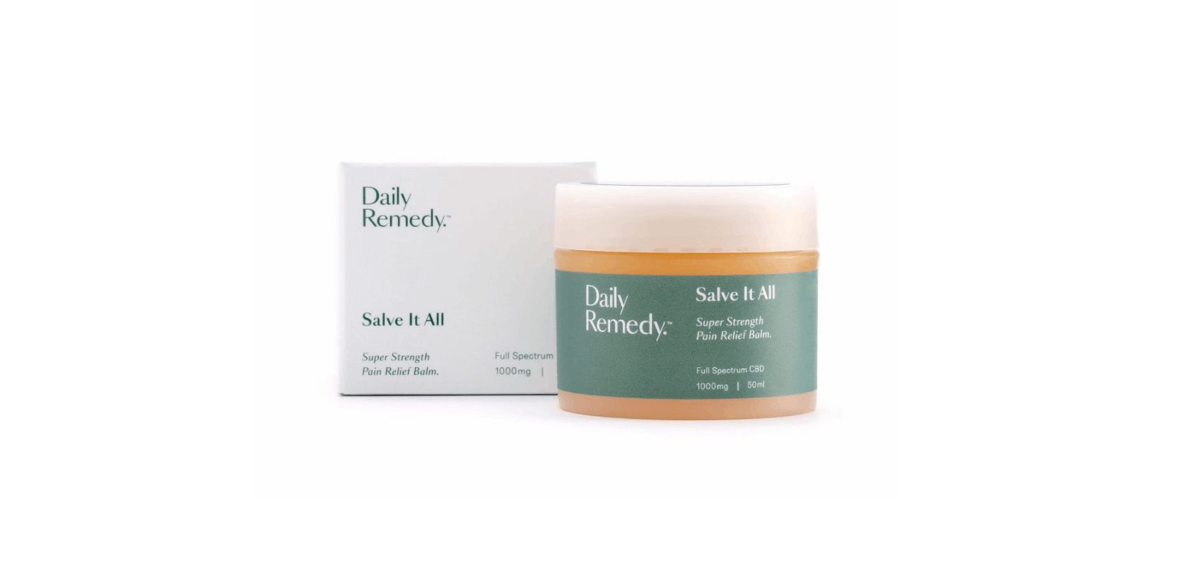 The Daily Remedy - Salve it All 1000mg CBD is a super strength pain relief balm that contains full spectrum CBD. 