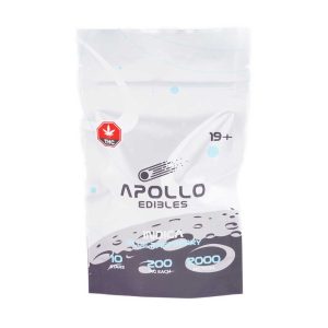 Buy Apollo Edibles – Blue Raspberry Shooting Stars 2000mg THC Indica online Canada