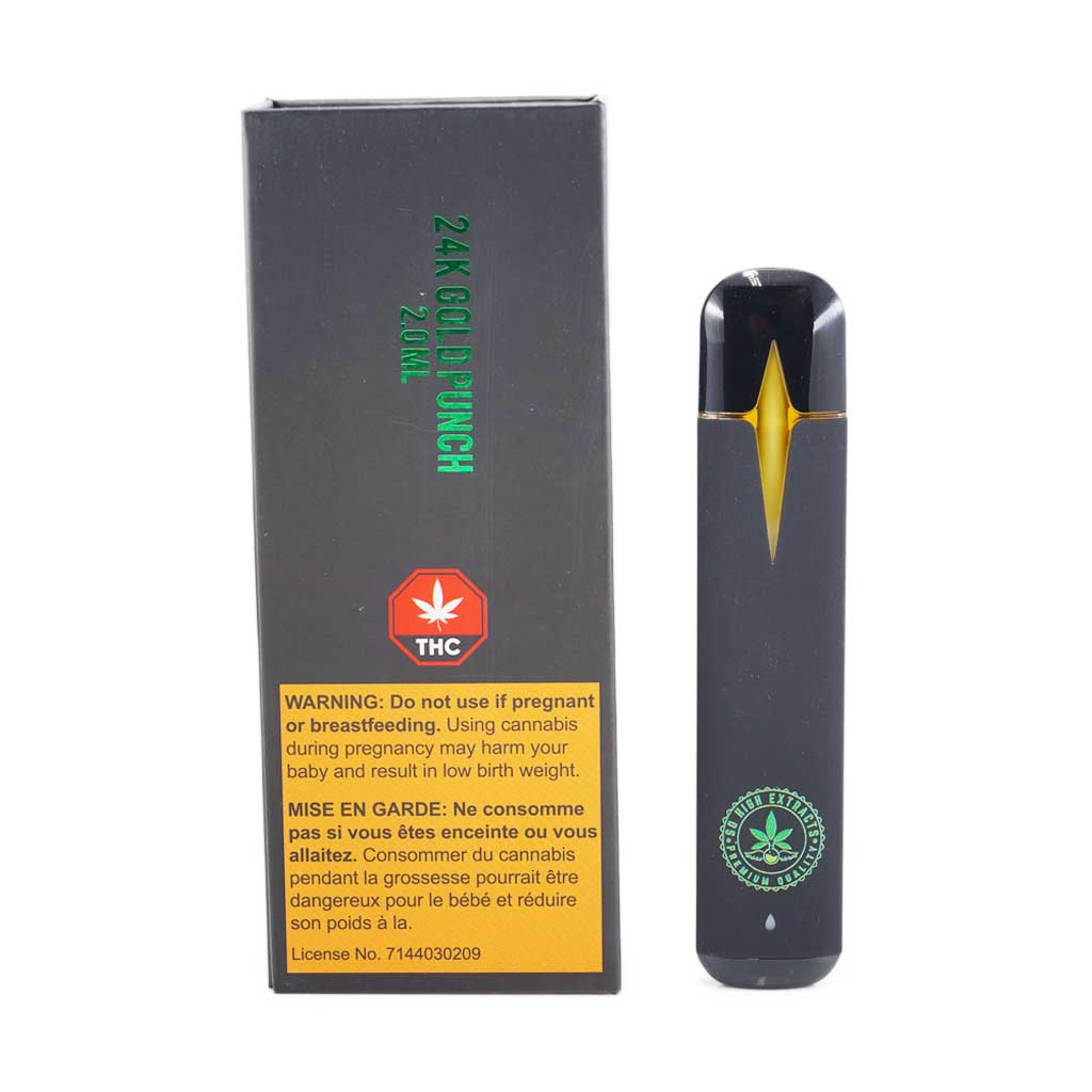 Buy So High Extracts Premium Vape 2ML THC – 24K Gold Punch (Hybrid) online Canada