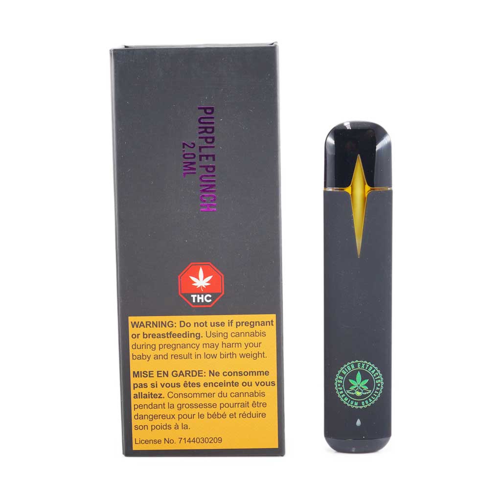 Buy So High Extracts Premium Vape 2ML THC – Purple Punch (Indica) online Canada