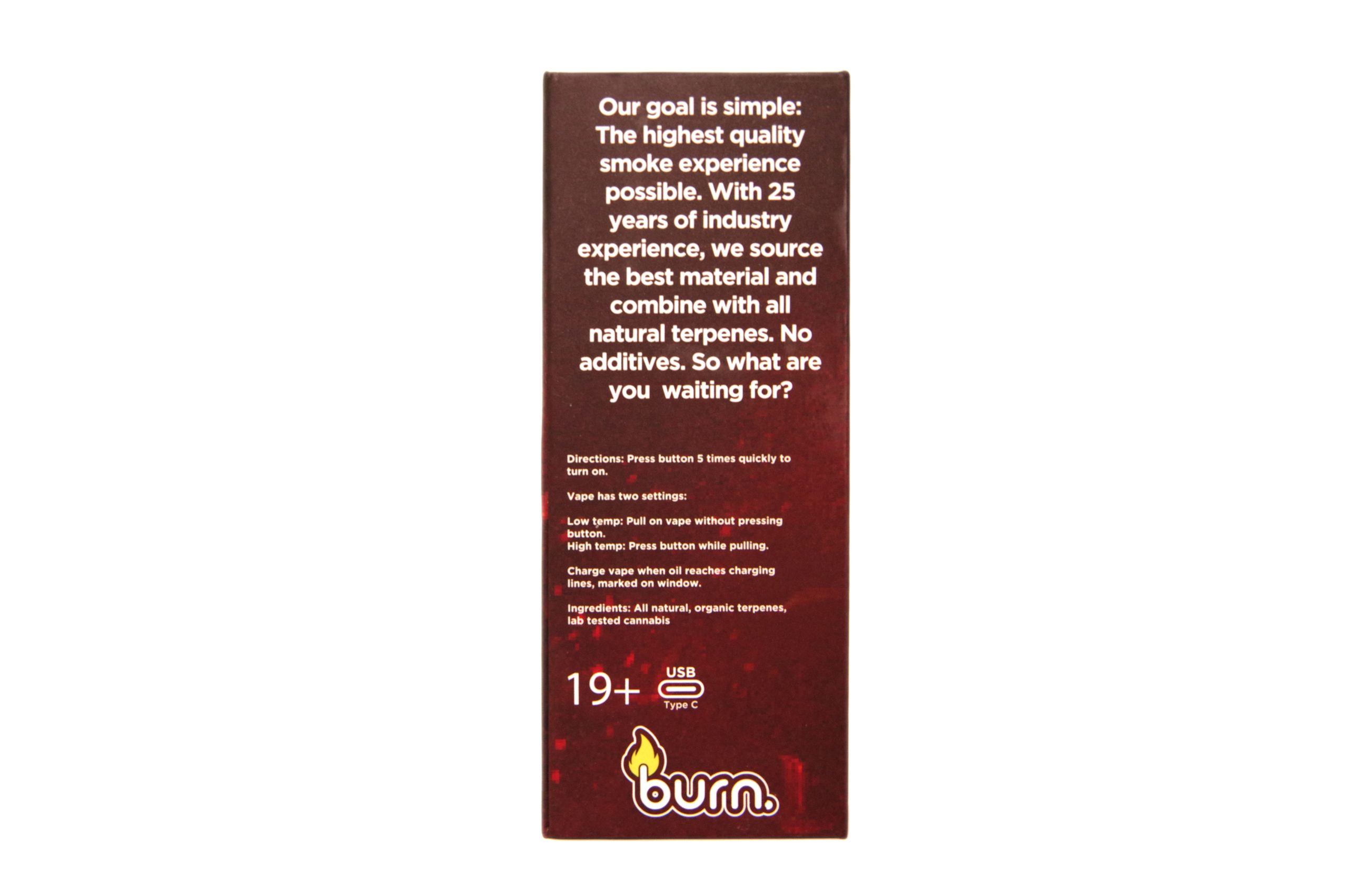 Buy Burn Extracts – Gas Mask 3ml Mega Sized Disposable Pen online Canada