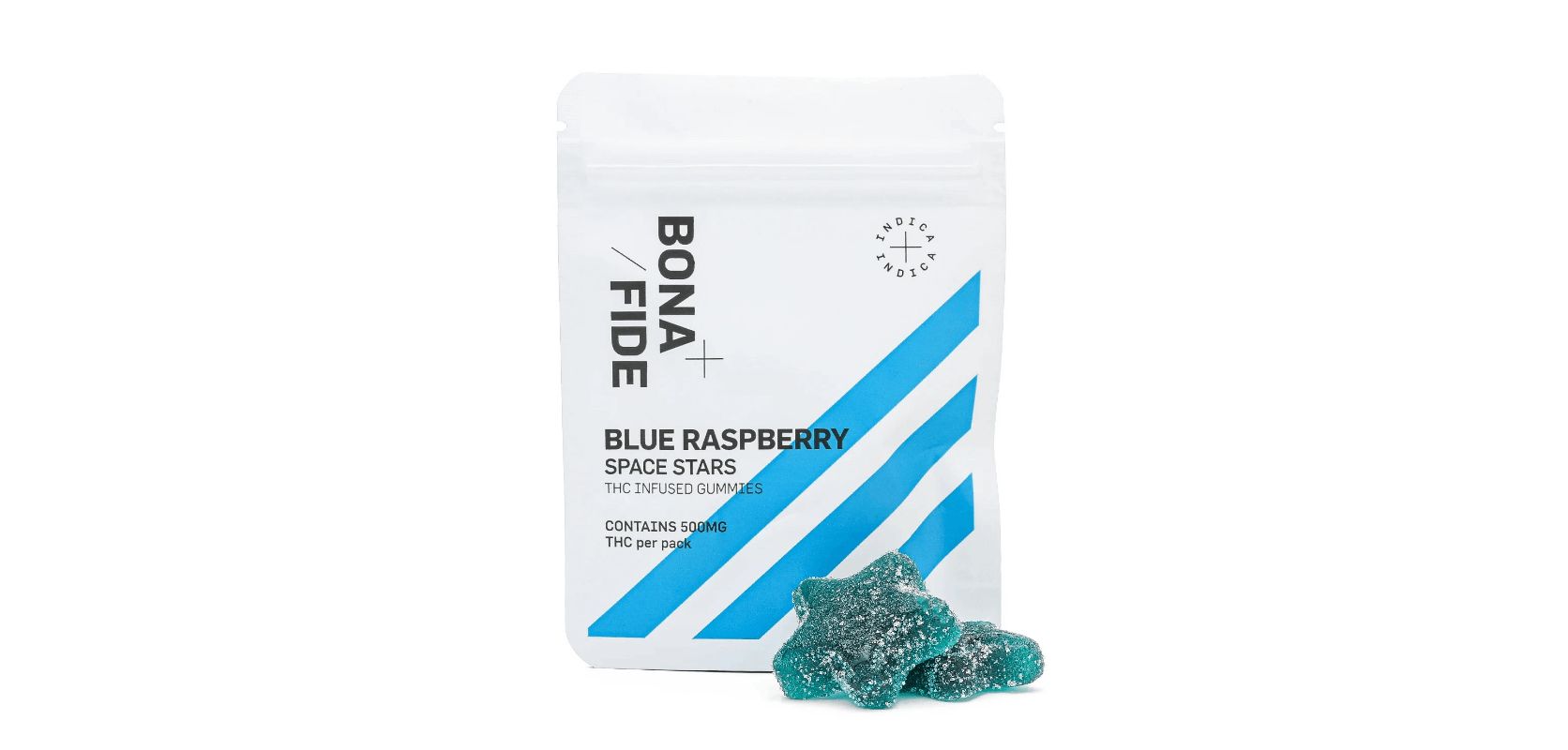 If you're in need of a heavy-hitting Indica edible to help you unwind and drift off into space, your quest is over with the Bonafide – Space Stars.