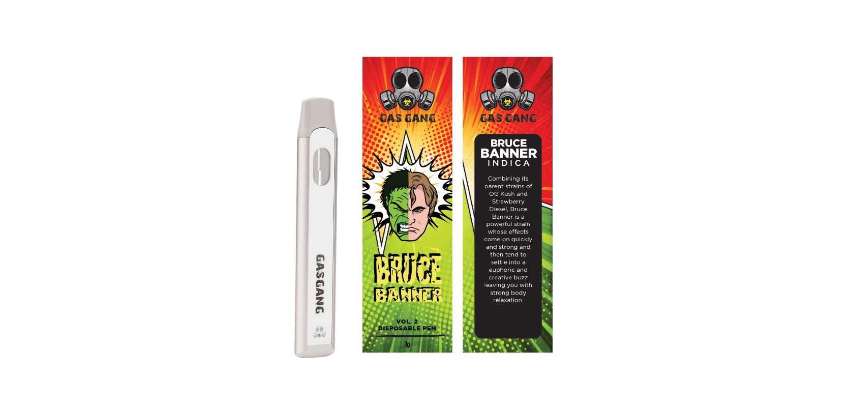 Featuring the renowned Bruce Banner weed, this disposable pen delivers an invigorating and revitalizing experience. 