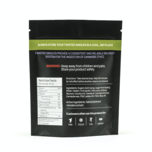 Buy Twisted Extracts Sour Green Apple Twisted Singles 160mg THC Sativa online Canada