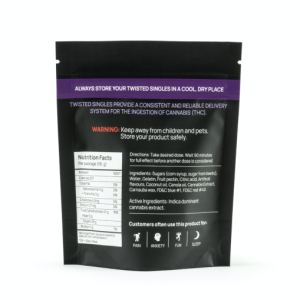 Buy Twisted Extracts Sour Grape Twisted Singles 160mg THC Indica online Canada