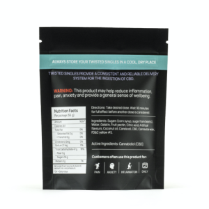 Buy Twisted Extracts Sour Lemon Twisted Singles 160mg CBD online Canada