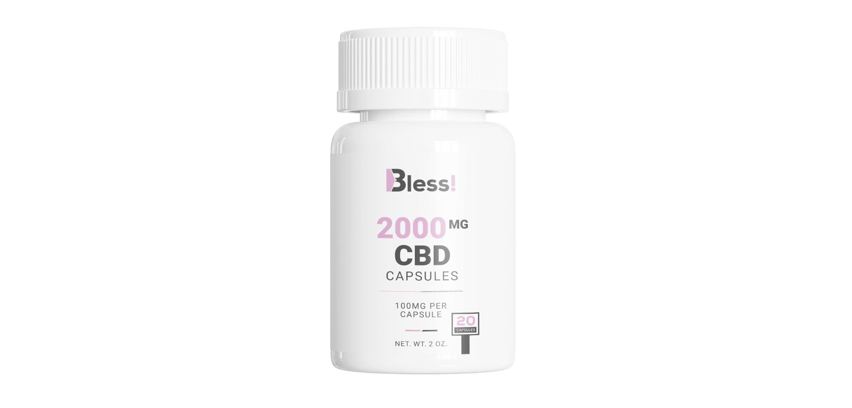 The Bless Capsules – 2000mg CBD Isolate are ideal if you are seeking a high-potency and fast-acting product. 