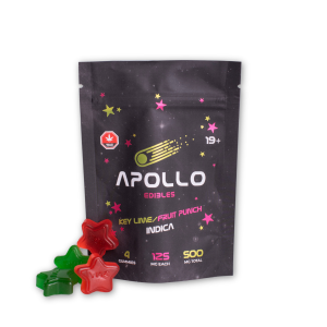 Buy Apollo Edibles – Key Lime/Fruit Punch Shooting Stars 500mg THC Indica online Canada