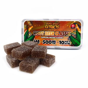 Buy Golden Monkey Extracts – Root Beer Gummy Classic 500mg THC online Canada