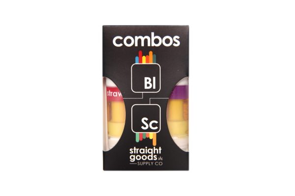 Buy Straight Goods – 2 In 1 Combos – Blue Lavender x Strawberry Cough (2 x 1 Gram Carts) online Canada