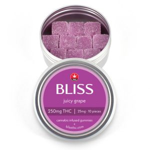 Buy Bliss – Juicy Grape Gummy 250mg THC online Canada