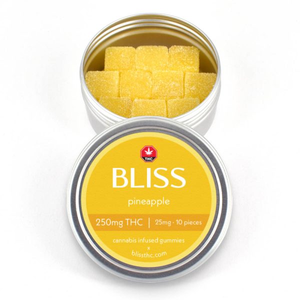 Buy Bliss – Pineapple Gummy 250mg THC online Canada