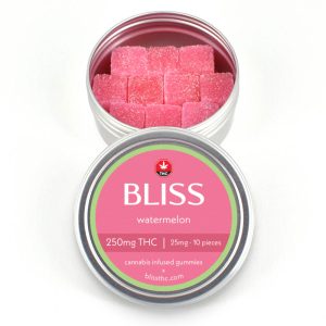 Buy Bliss – Watermelon Gummy 250mg THC online Canada