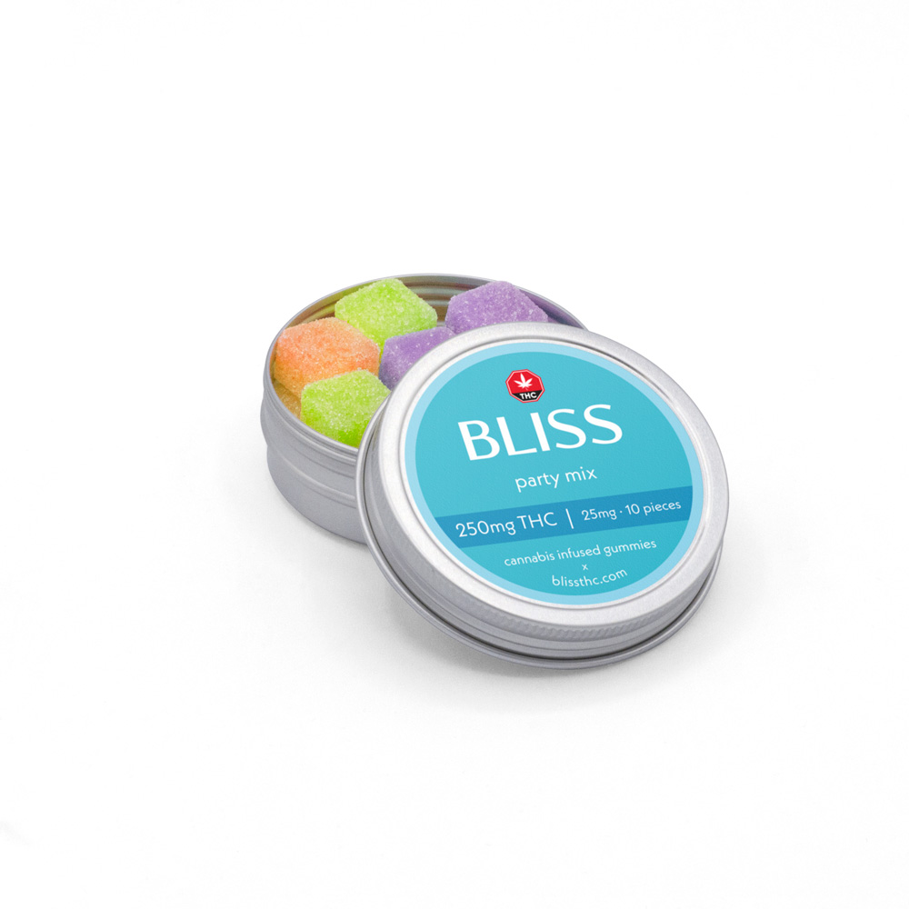 Buy Bliss – Party Mix Gummy 250mg THC online Canada