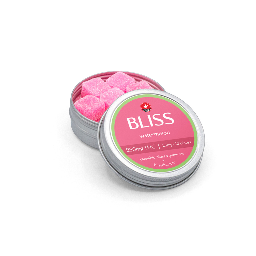 Buy Bliss – Watermelon Gummy 250mg THC online Canada