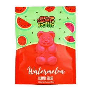 Buy Get Wrecked Edibles – Watermelon Gummy Bears 300mg THC online Canada