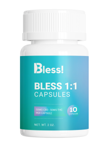 Buy Bless Capsules – 1:1 (500mg CBD : 500mg THC) online Canada