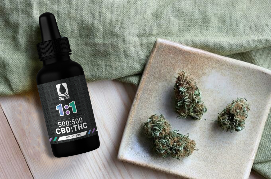 Buy One Life Tincture – 1:1 (500mg CBD : 500mg THC) online Canada
