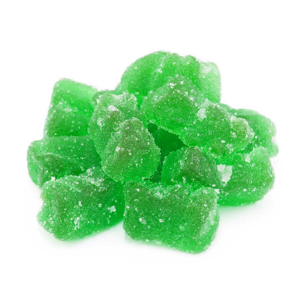Buy Get Wrecked Edibles – Green Apple Gummy Bears 300mg THC online Canada