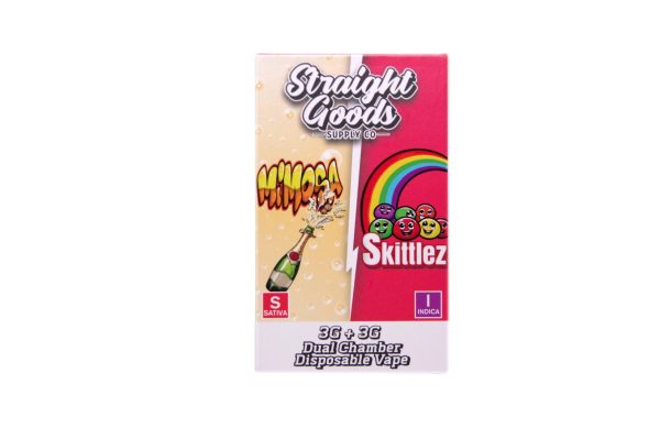 Buy Straight Goods – Dual Chamber Vape – Mimosa + Skittlez (3G + 3G) online Canada