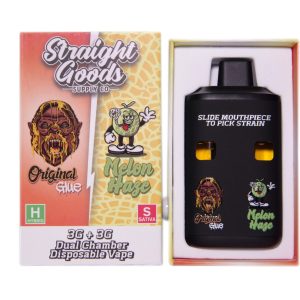 Buy Straight Goods – Dual Chamber Vape – Original Glue + Melon Haze (3G + 3G) online Canada