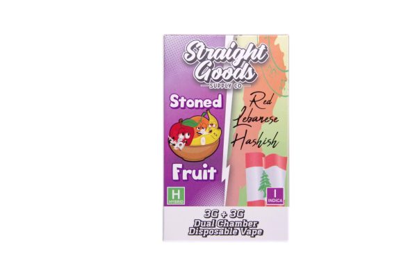 Buy Straight Goods – Dual Chamber Vape – Stoned Fruit + Red Lebanese Hashish (3G + 3G) online Canada