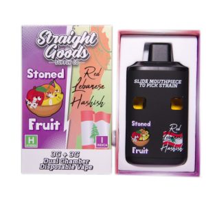Buy Straight Goods – Dual Chamber Vape – Stoned Fruit + Red Lebanese Hashish (3G + 3G) online Canada