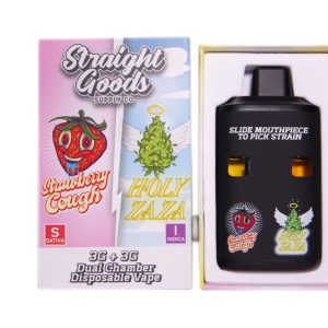Buy Straight Goods – Dual Chamber Vape – Strawberry Cough + Holy Zaza (3G + 3G) online Canada