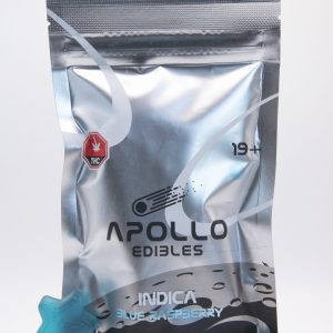 Buy Apollo Edibles – Blue Raspberry Shooting Stars 3000mg THC Indica online Canada