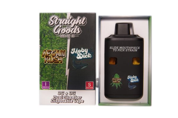 Buy Straight Goods – Dual Chamber Vape – Afghan Kush + Moby Dick (3G + 3G) online Canada
