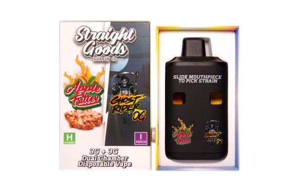 Buy Straight Goods – Dual Chamber Vape – Apple Fritter + Ghost Rider OG (3G + 3G) online Canada