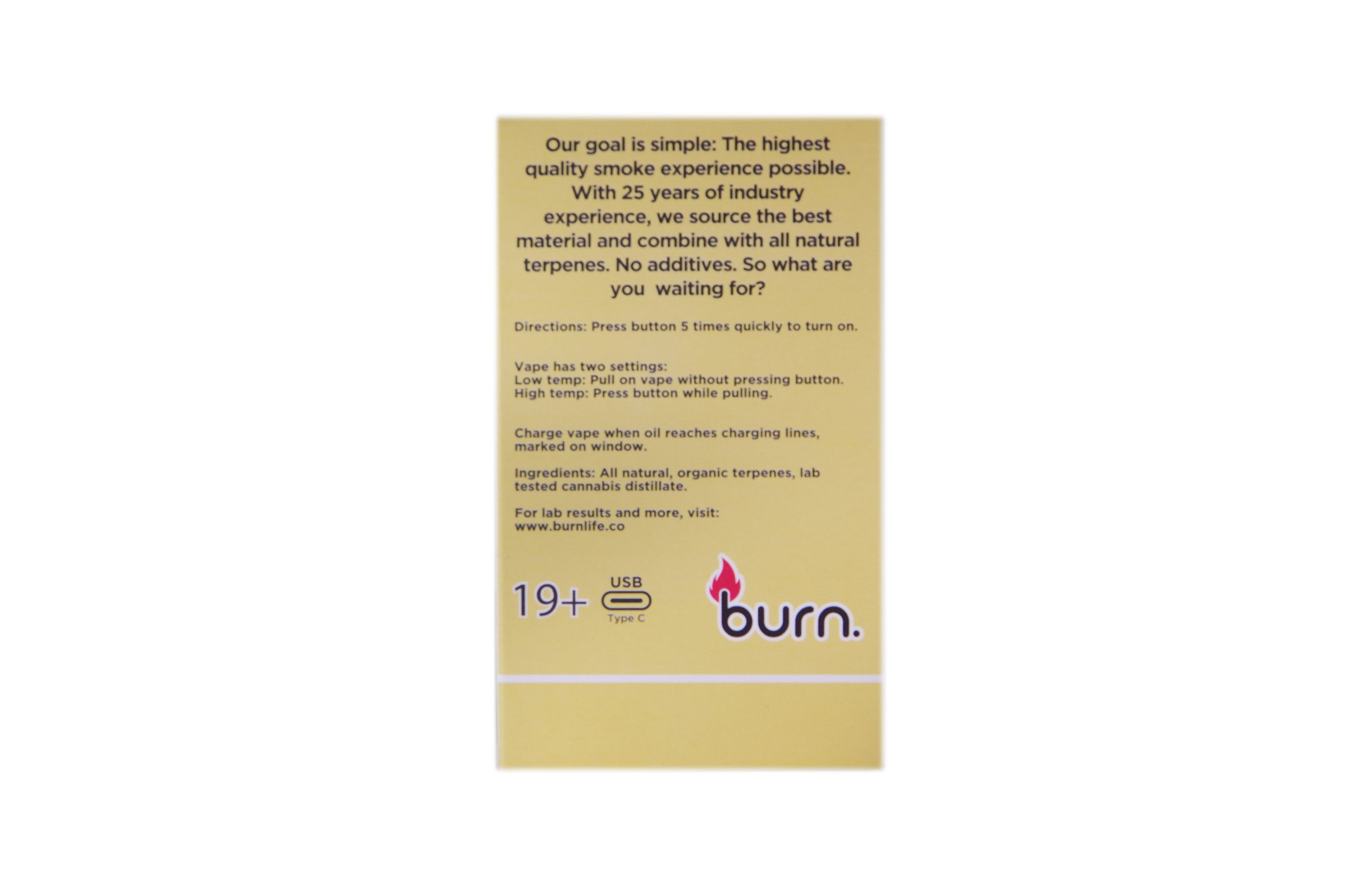 Buy Burn Extracts – Granddaddy Purple 3ml Mega Sized Disposable Pen online Canada