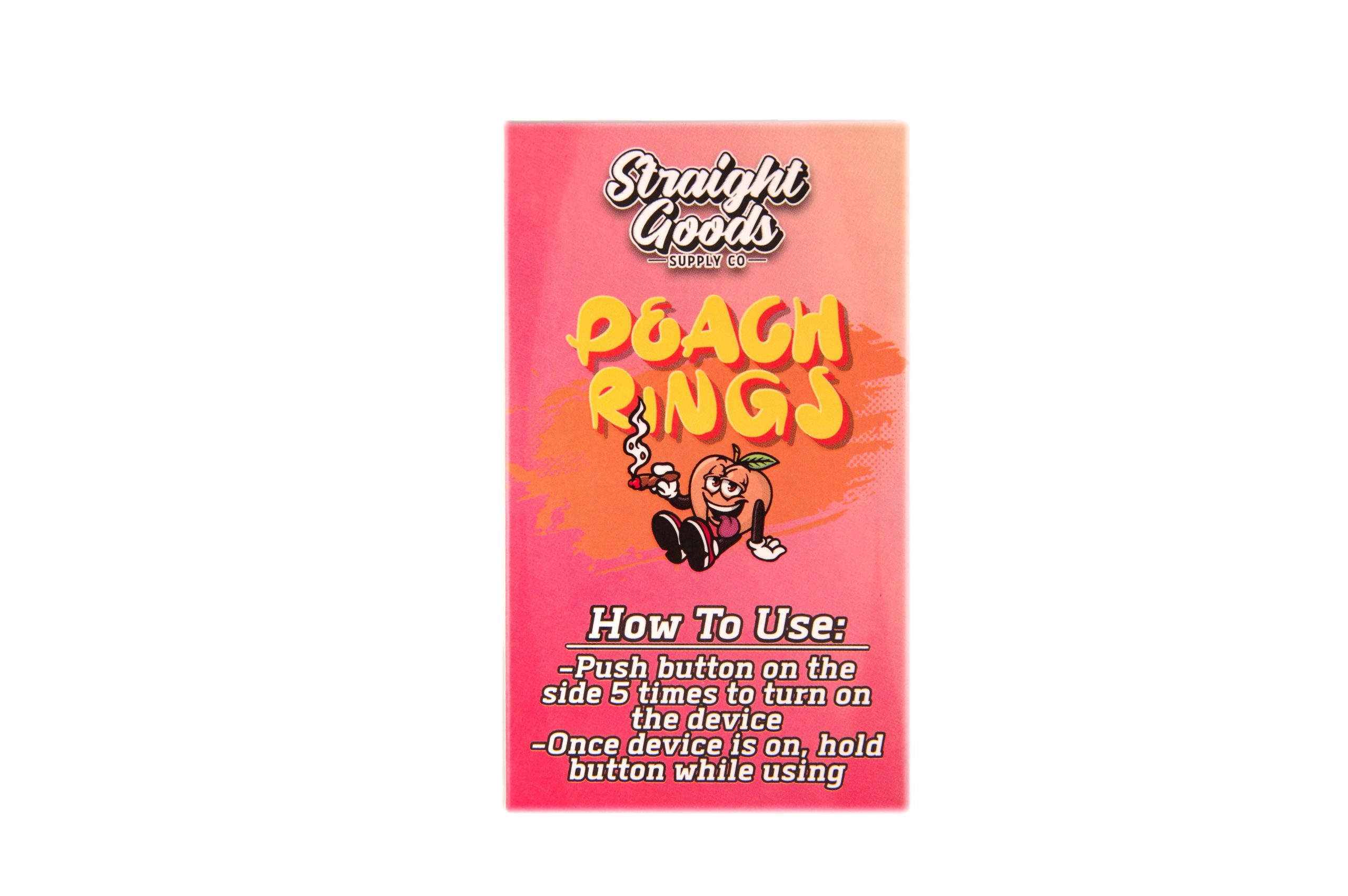Buy Straight Goods – Peach Ringz 3G Disposable online Canada