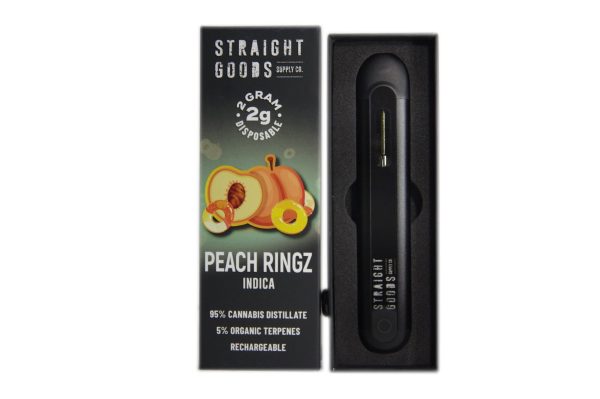 Buy Straight Goods – Peach Rings 2G Disposable Pen (Indica) online Canada