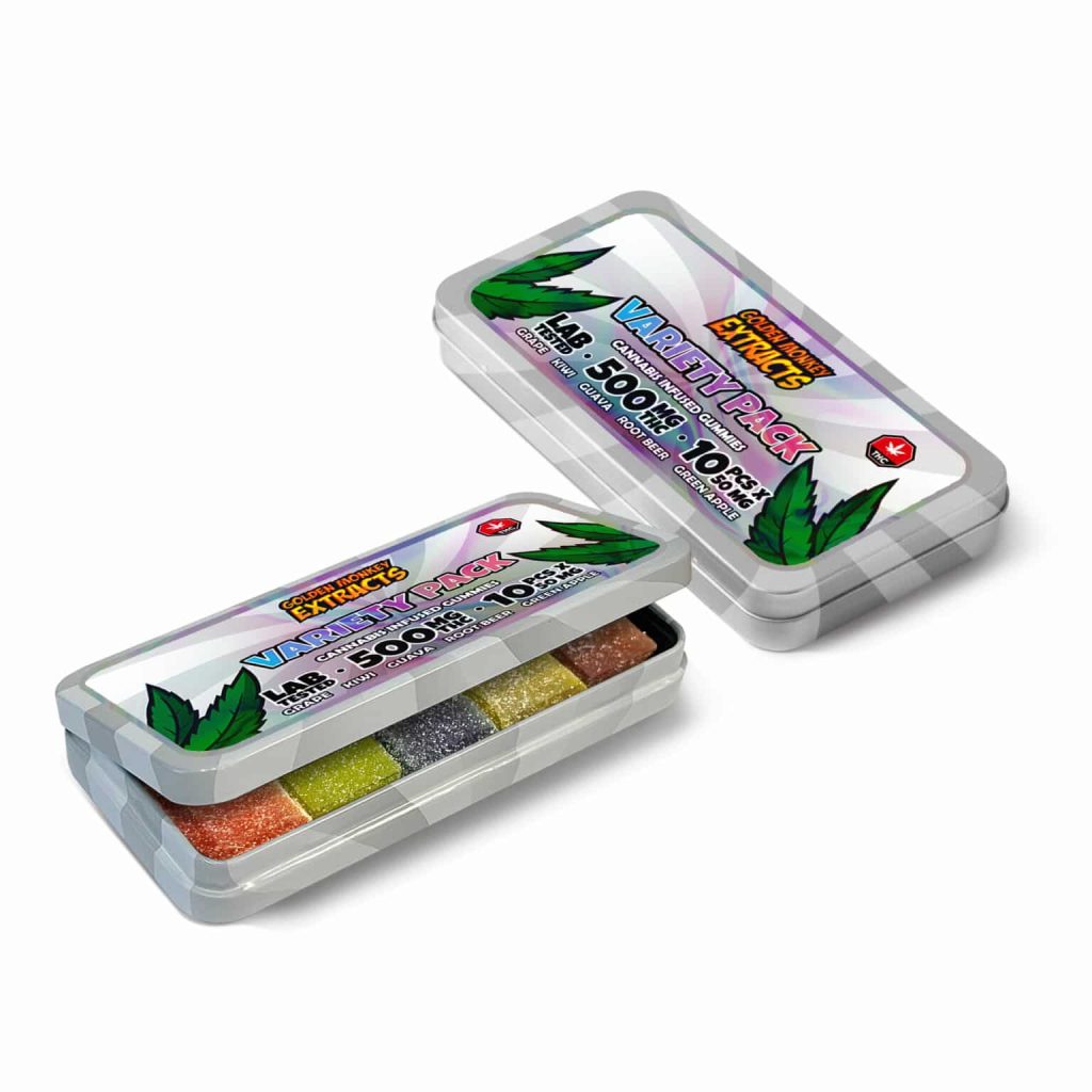 Buy Golden Monkey Extracts – High Dose 500mg THC Gummy – Variety Pack online Canada