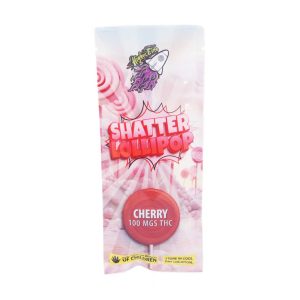 Buy Higher Fire Extracts – Shatter Lollipop – Cherry 100MG THC online Canada